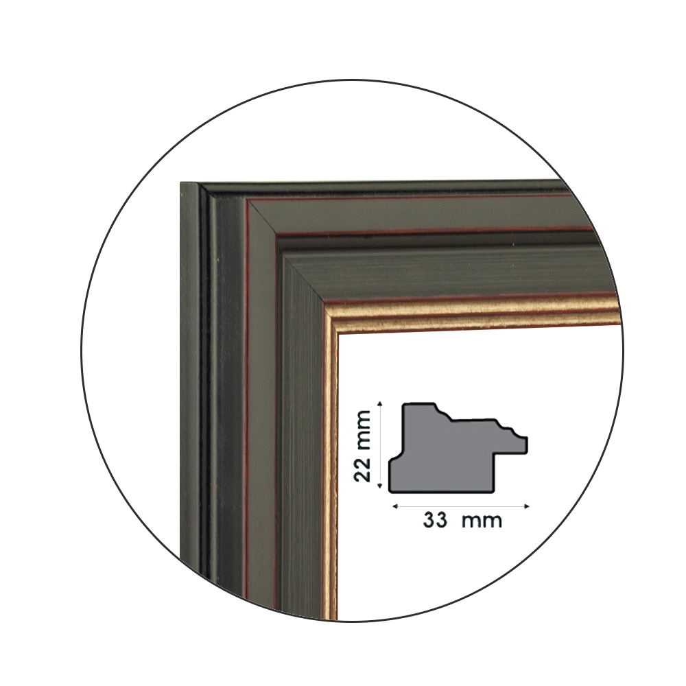 Ramă pentru puzzle "Streaks" - până la 1000 piese / Neagră